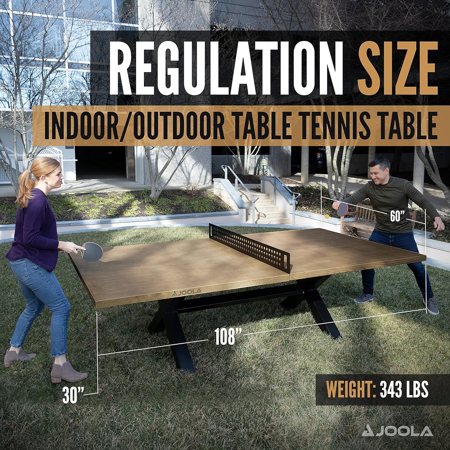 JOOLA Berkshire Indoor/Outdoor Table Tennis Table - Image 4