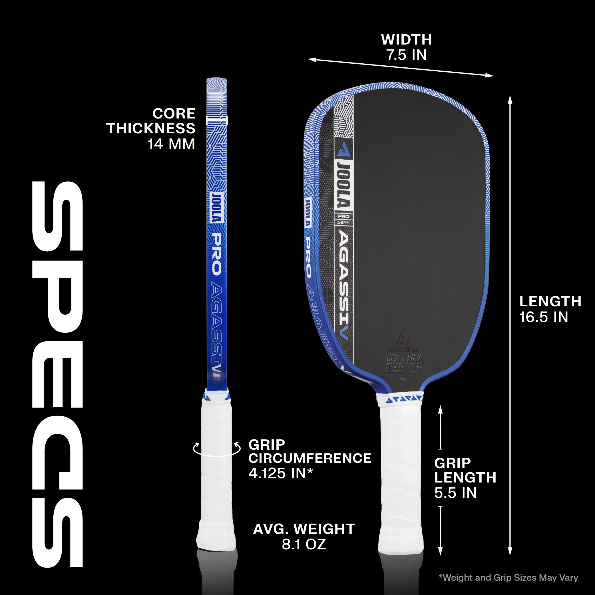 JOOLA Agassi Pro V Pickleball Paddle - Image 15