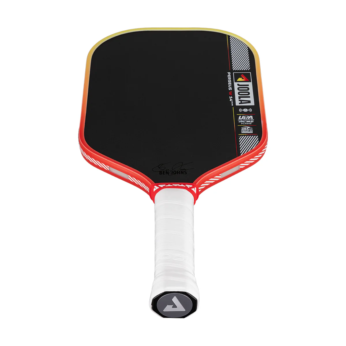 Ben Johns Perseus Pro IV 14mm Pickleball Paddle - Mellow Mango - Image 8