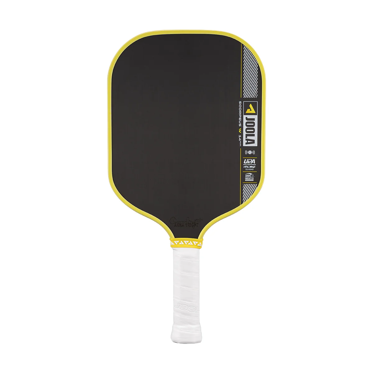 Anna Bright Scorpeus Pro IV 14mm Pickleball Paddle - Mellow Mango - Image 11