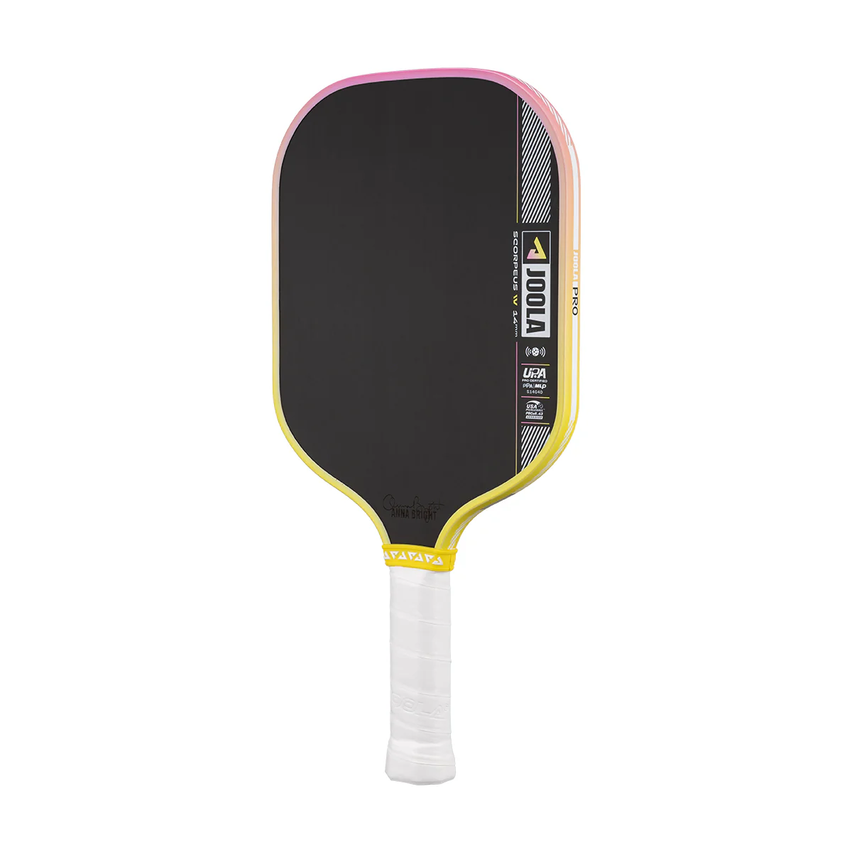 Anna Bright Scorpeus Pro IV 14mm Pickleball Paddle - Guava Rush - Image 3