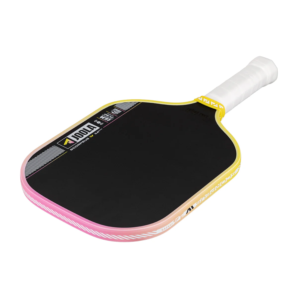 Anna Bright Scorpeus Pro IV 14mm Pickleball Paddle - Guava Rush - Image 6
