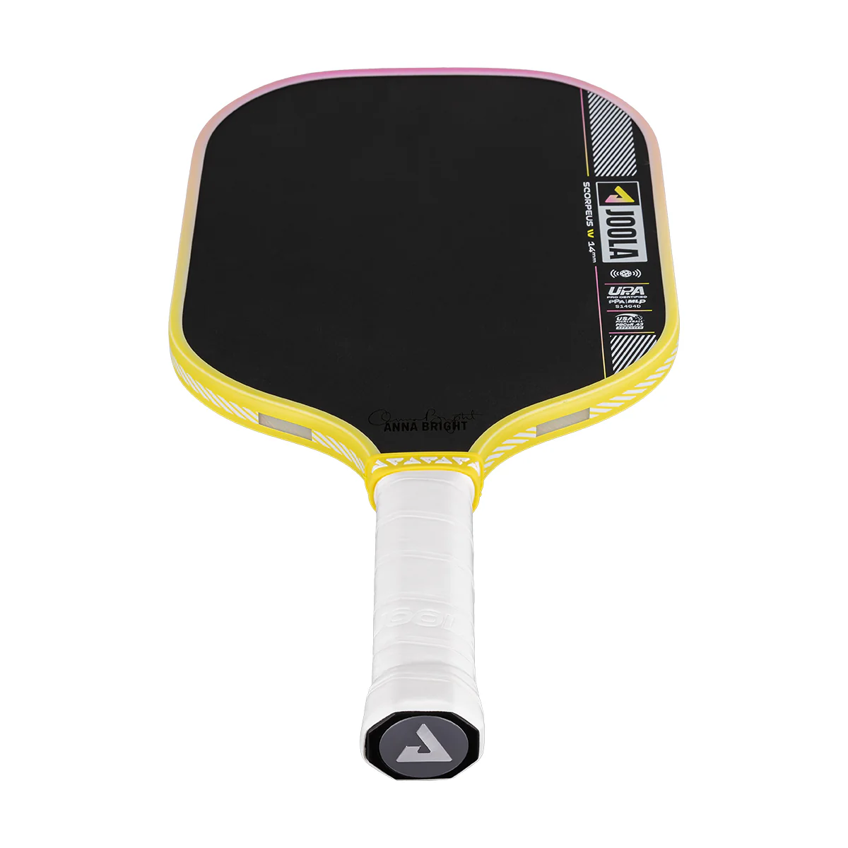 Anna Bright Scorpeus Pro IV 14mm Pickleball Paddle - Guava Rush - Image 8