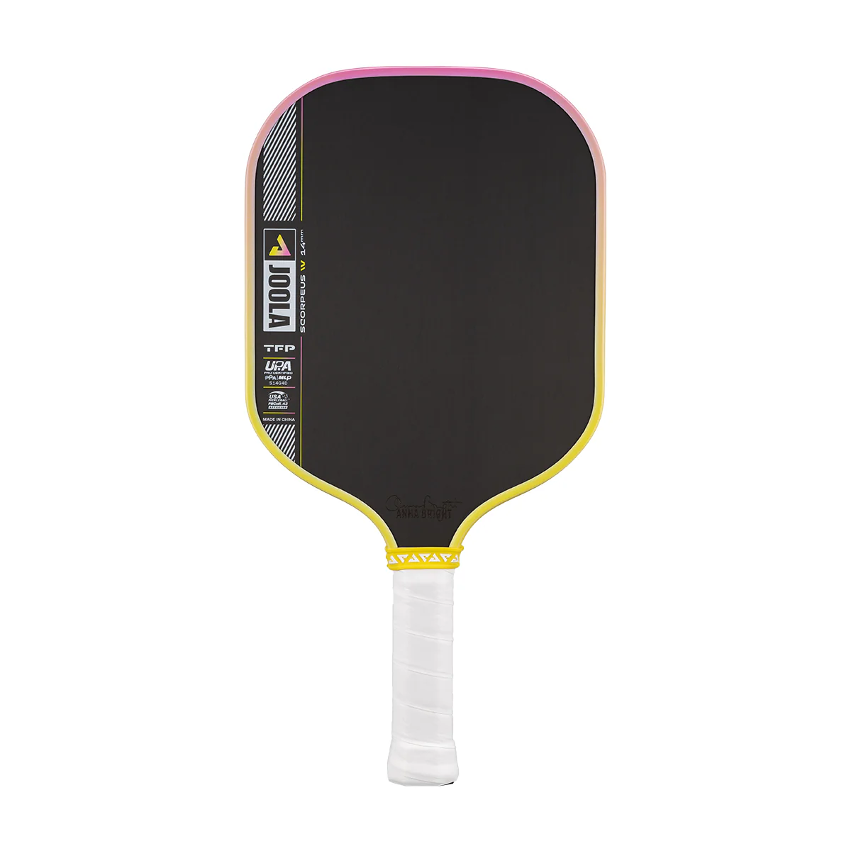 Anna Bright Scorpeus Pro IV 14mm Pickleball Paddle - Guava Rush - Image 9