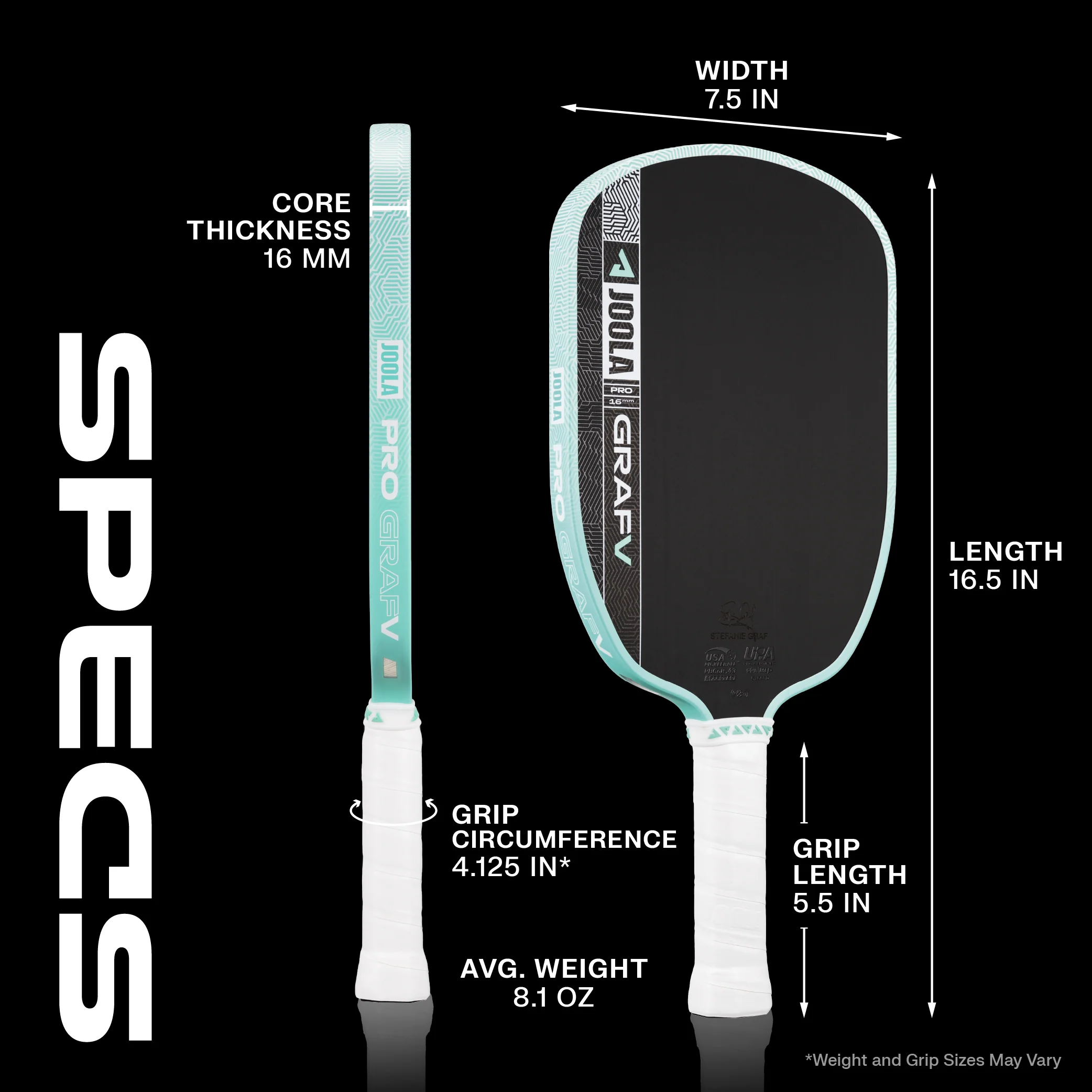 JOOLA Graf Pro V Pickleball Paddle - Image 3