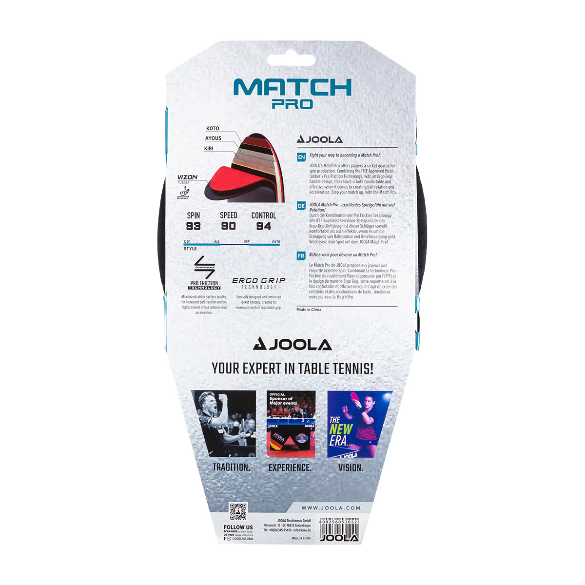JOOLA Match Pro Table Tennis Racket - Image 13