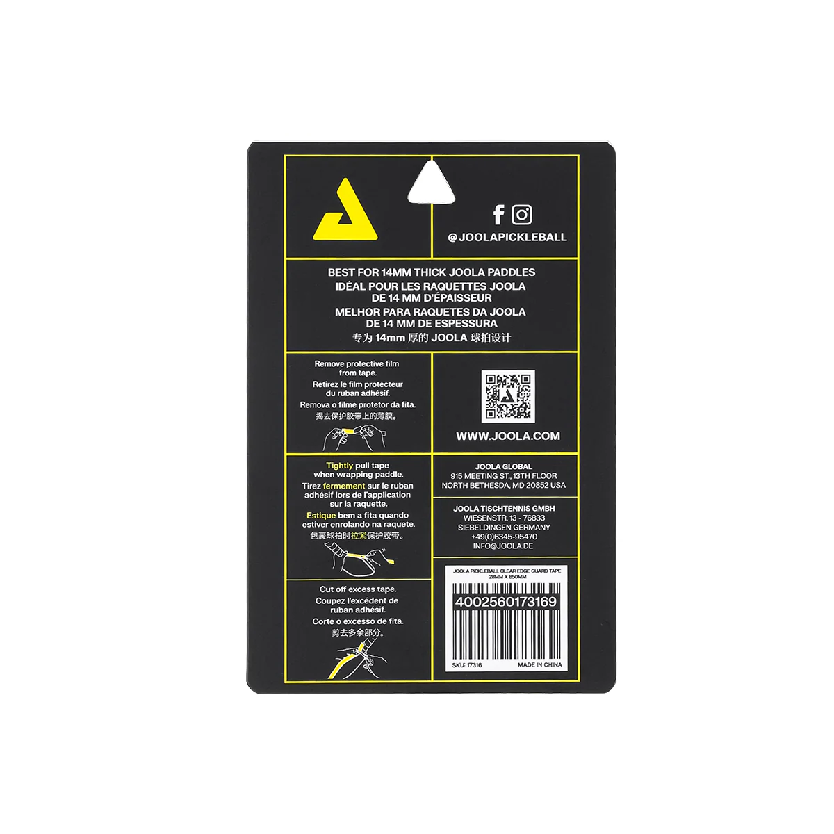 JOOLA Pickleball Clear Edge Guard Tape - Image 3