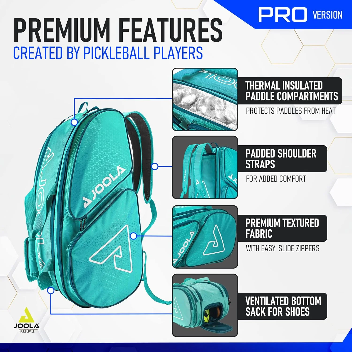 JOOLA Tour Elite Pro Pickleball Bag - Image 21